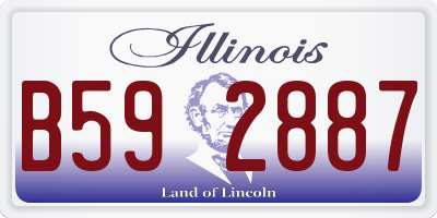 IL license plate B592887