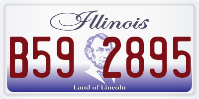 IL license plate B592895
