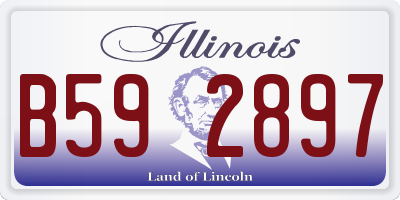 IL license plate B592897