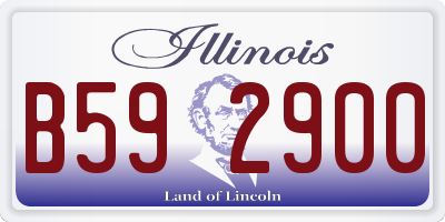 IL license plate B592900