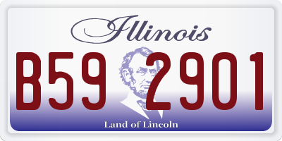 IL license plate B592901