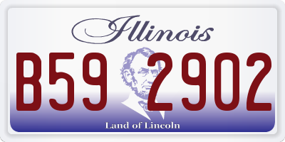 IL license plate B592902