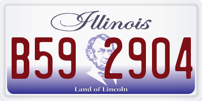 IL license plate B592904