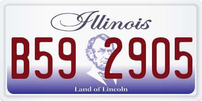 IL license plate B592905