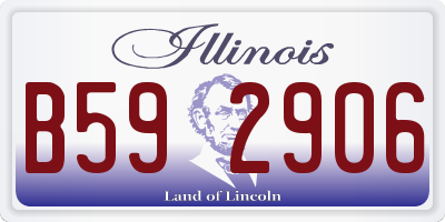 IL license plate B592906
