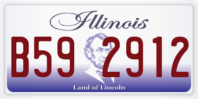 IL license plate B592912