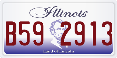 IL license plate B592913