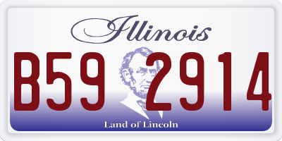 IL license plate B592914