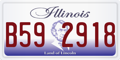 IL license plate B592918