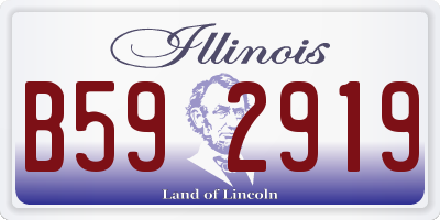 IL license plate B592919