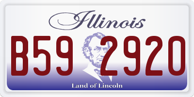 IL license plate B592920