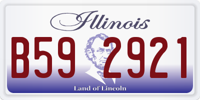 IL license plate B592921