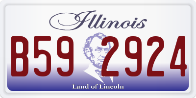 IL license plate B592924