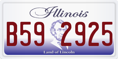 IL license plate B592925