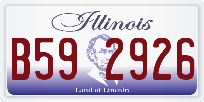 IL license plate B592926