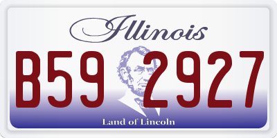 IL license plate B592927