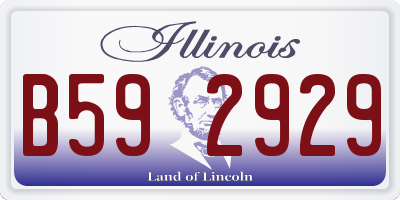 IL license plate B592929