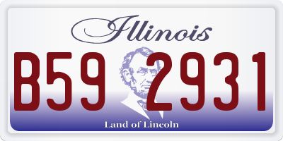 IL license plate B592931