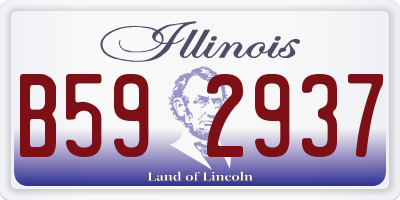 IL license plate B592937