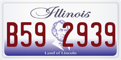 IL license plate B592939