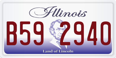 IL license plate B592940