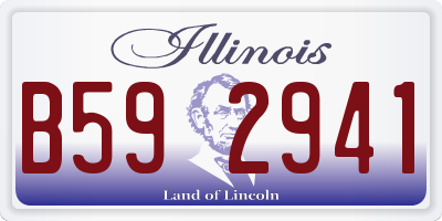 IL license plate B592941