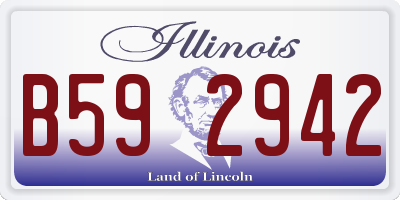 IL license plate B592942