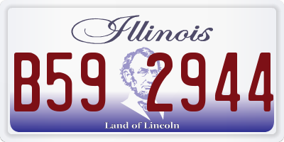 IL license plate B592944