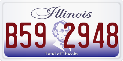 IL license plate B592948