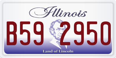 IL license plate B592950