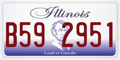 IL license plate B592951