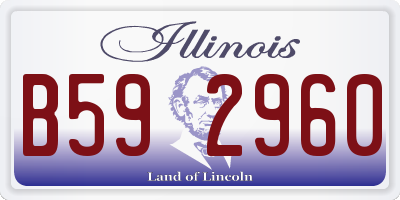 IL license plate B592960