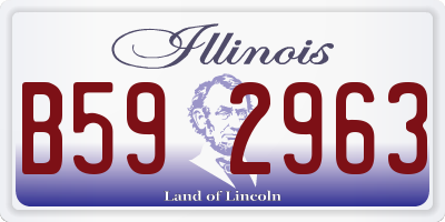 IL license plate B592963