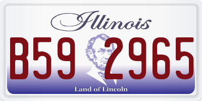 IL license plate B592965