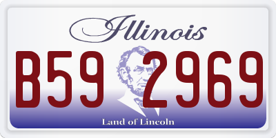 IL license plate B592969