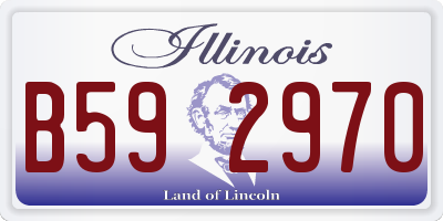 IL license plate B592970
