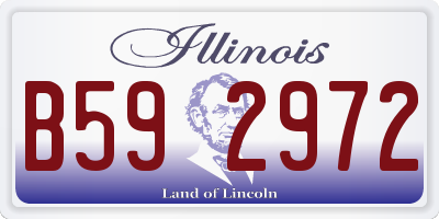 IL license plate B592972
