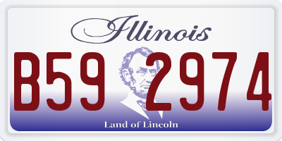 IL license plate B592974