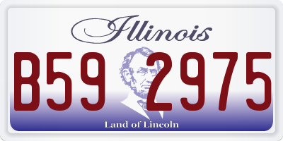 IL license plate B592975