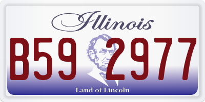 IL license plate B592977