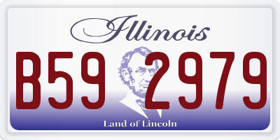 IL license plate B592979