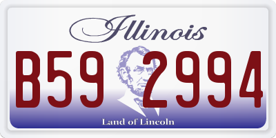IL license plate B592994