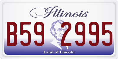 IL license plate B592995