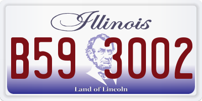 IL license plate B593002