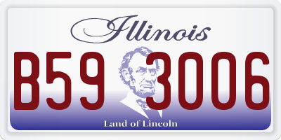 IL license plate B593006