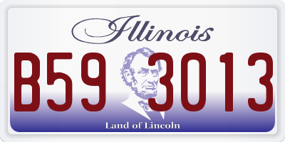 IL license plate B593013