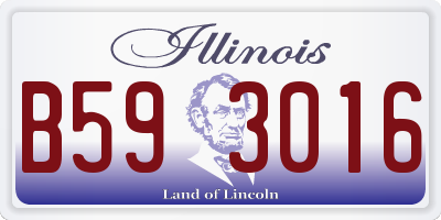 IL license plate B593016