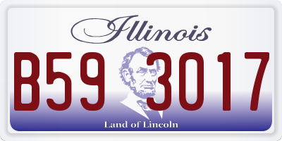 IL license plate B593017