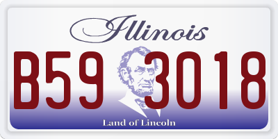 IL license plate B593018