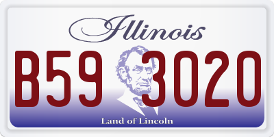 IL license plate B593020